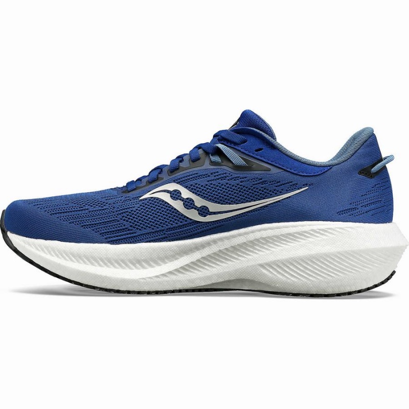 Indigo / Black Saucony Triumph 21 Men's Running Shoes | Malaysia S35427-H06