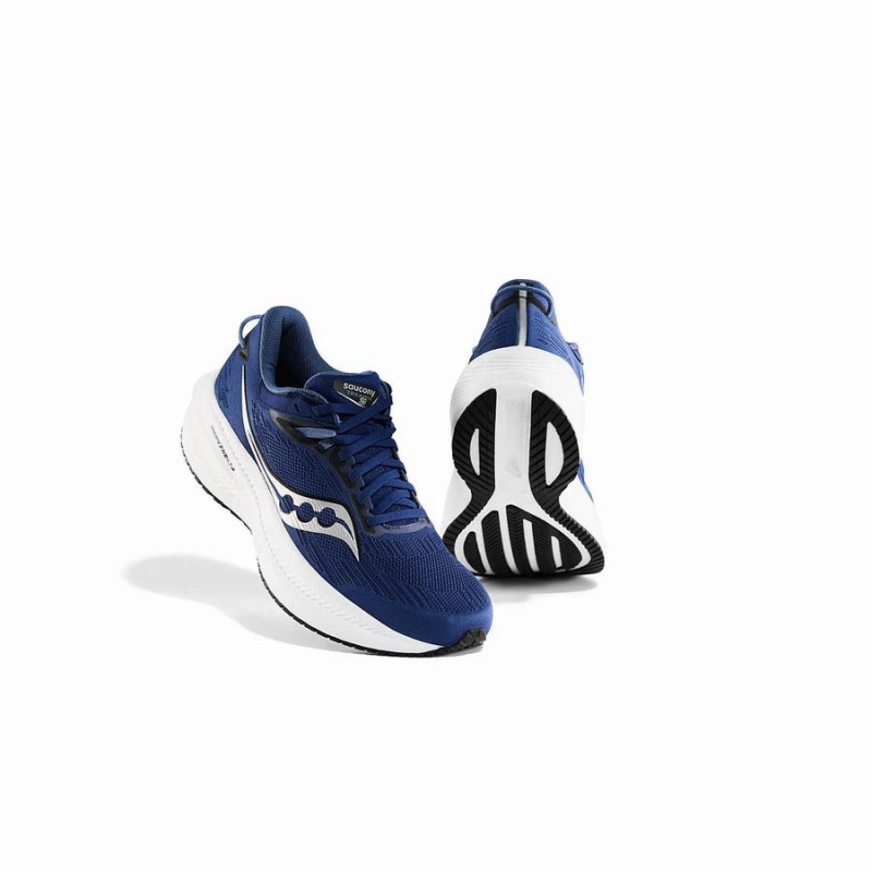 Indigo / Black Saucony Triumph 21 Men's Running Shoes | Malaysia S35427-H06