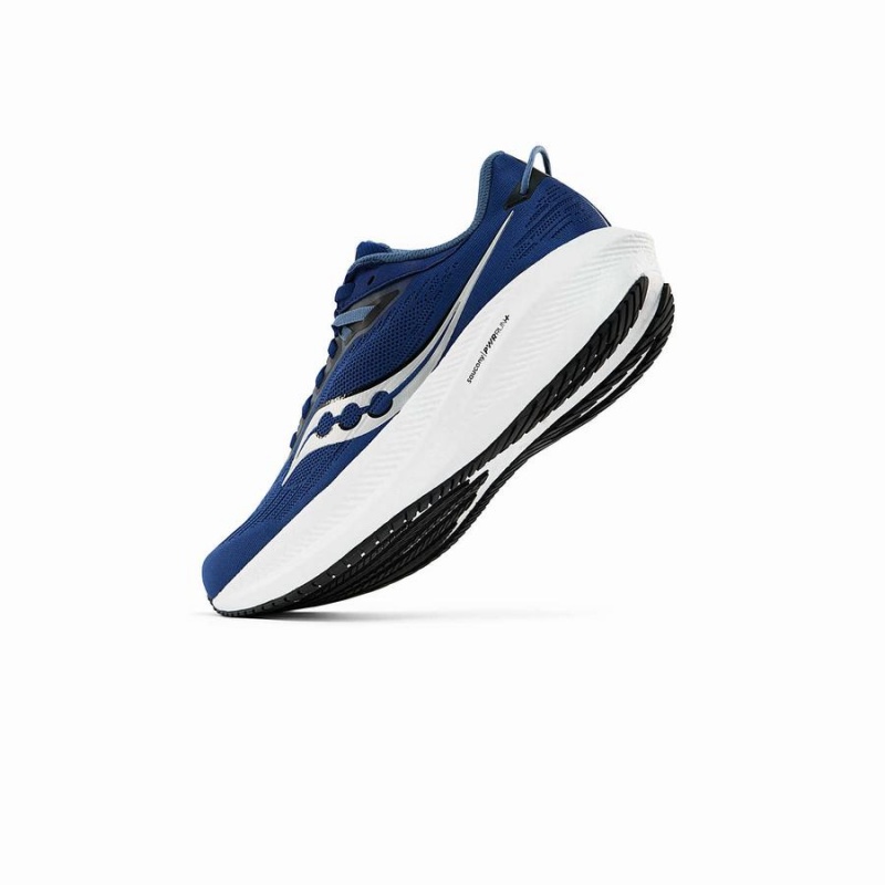 Indigo / Black Saucony Triumph 21 Men's Running Shoes | Malaysia S35427-H06