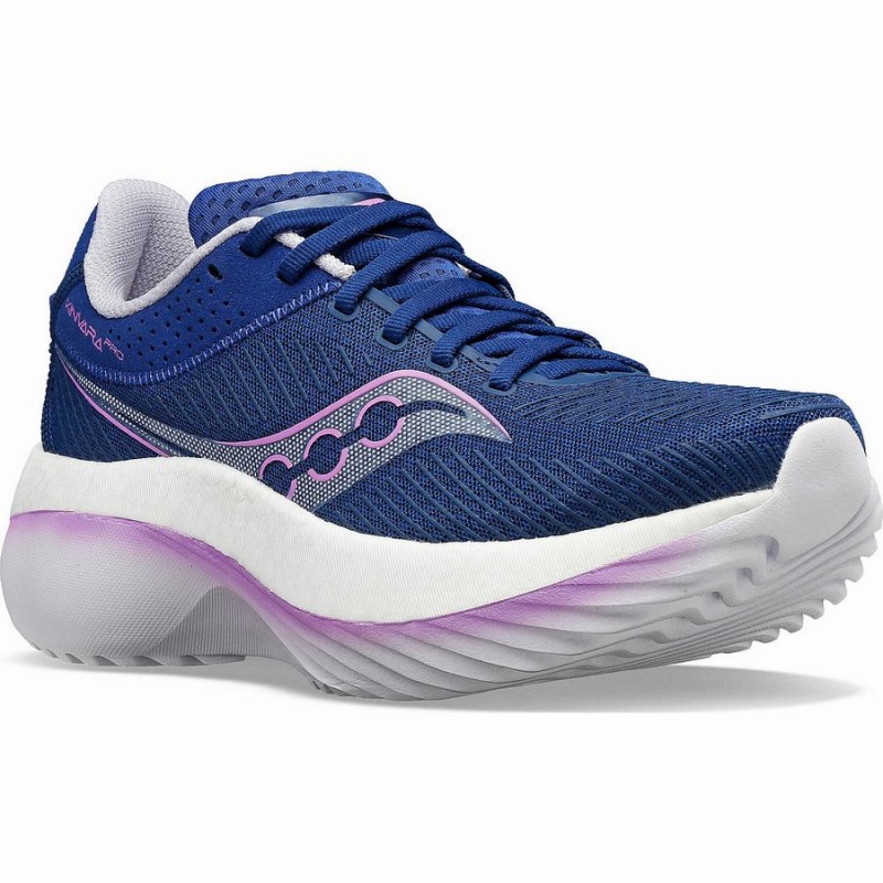 Indigo / Purple Saucony Kinvara Pro Women's Running Shoes | Malaysia S84103-A58