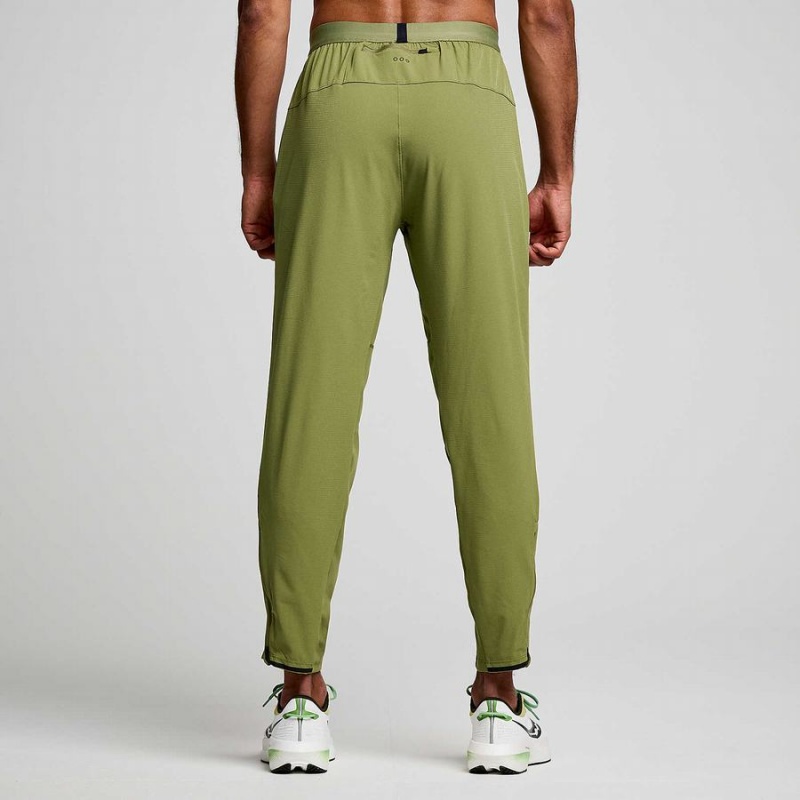 Khaki Saucony Boston Woven Men's Pants | Malaysia S41856-D80