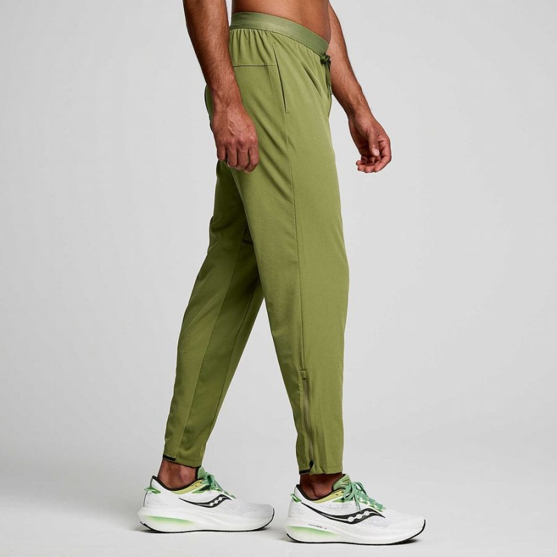 Khaki Saucony Boston Woven Men's Pants | Malaysia S41856-D80