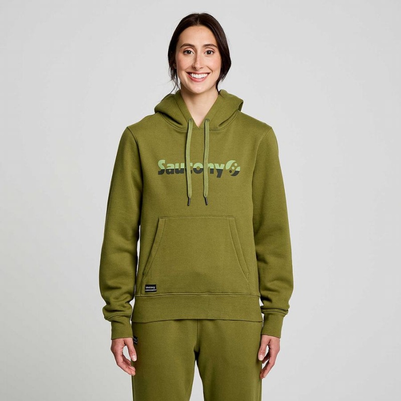 Khaki Saucony Recovery Hoody Men's Hoodie | Malaysia S14853-D13