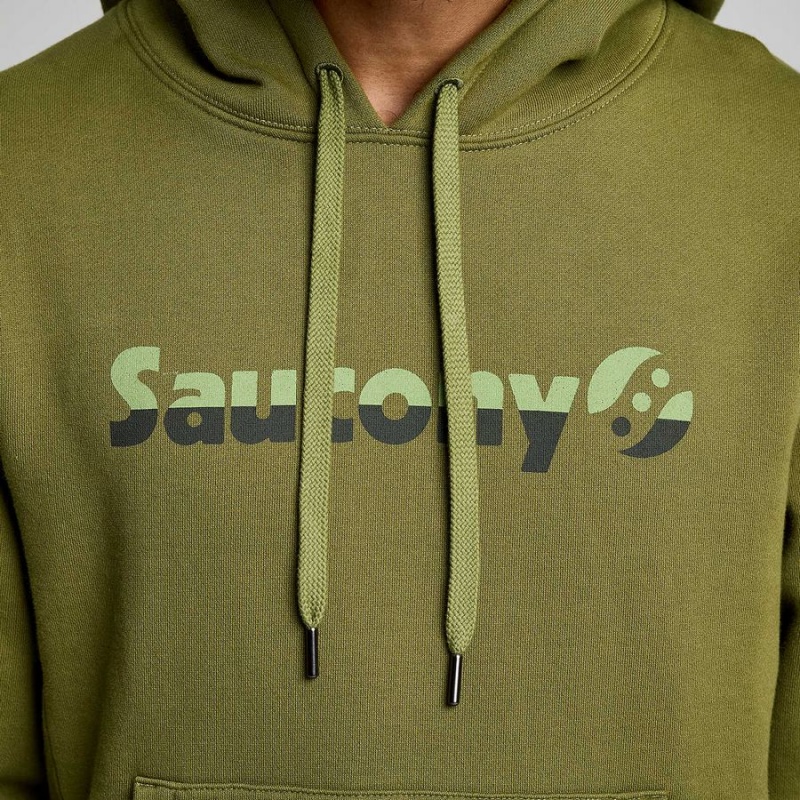 Khaki Saucony Recovery Hoody Men's Hoodie | Malaysia S14853-D13