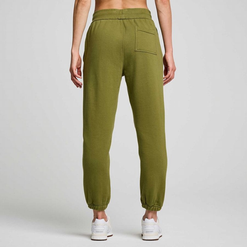 Khaki Saucony Recovery Men's Sweatpants | Malaysia S14605-M72