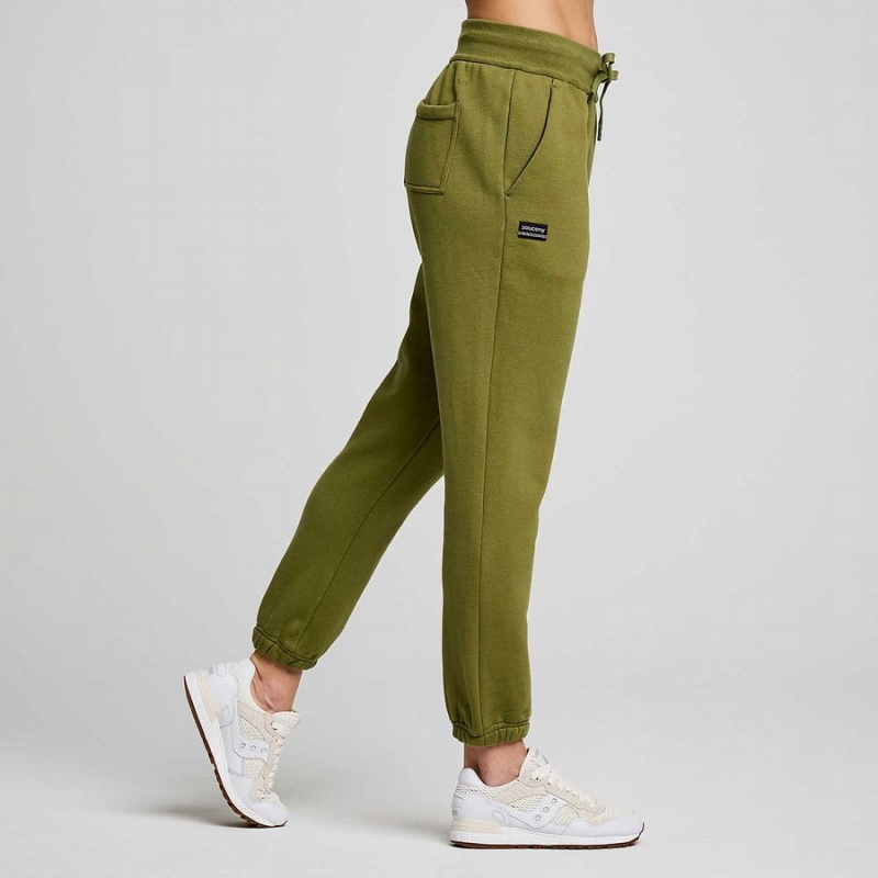 Khaki Saucony Recovery Men's Sweatpants | Malaysia S14605-M72