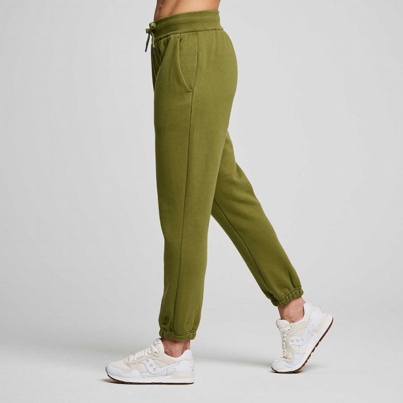 Khaki Saucony Recovery Men's Sweatpants | Malaysia S14605-M72