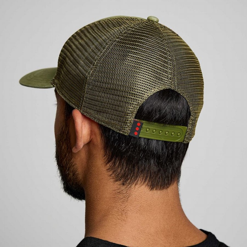 Khaki Saucony Trucker Men's Hats | Malaysia S52316-F24