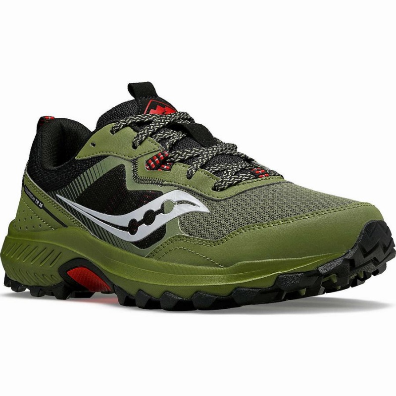 Khaki / Black Saucony Excursion TR16 Wide Men's Trail Running Shoes | Malaysia S16382-E65