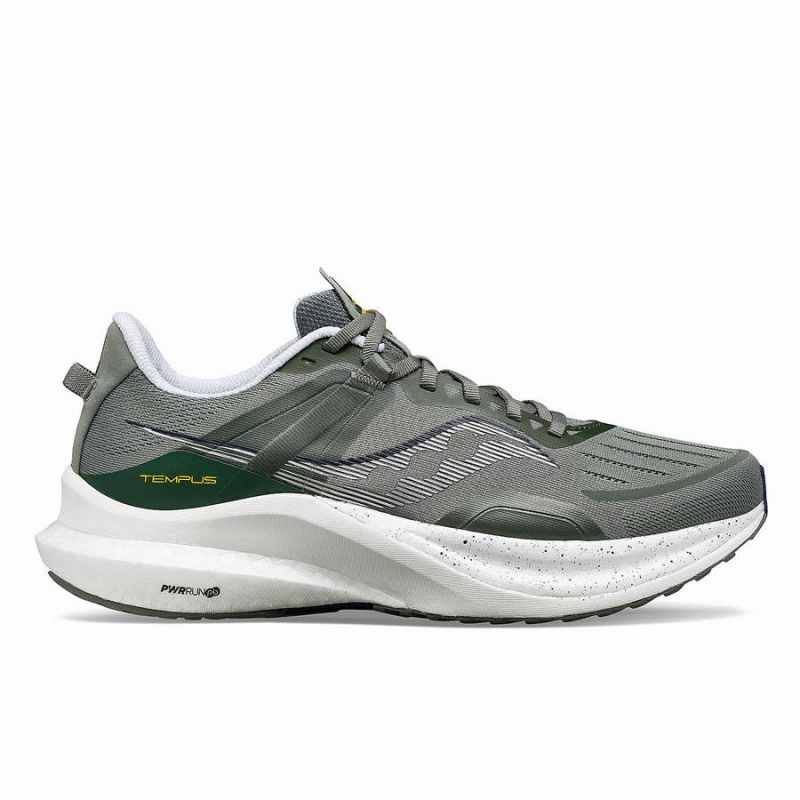 Khaki / White Saucony Tempus Men\'s Running Shoes | Malaysia S15364-U81