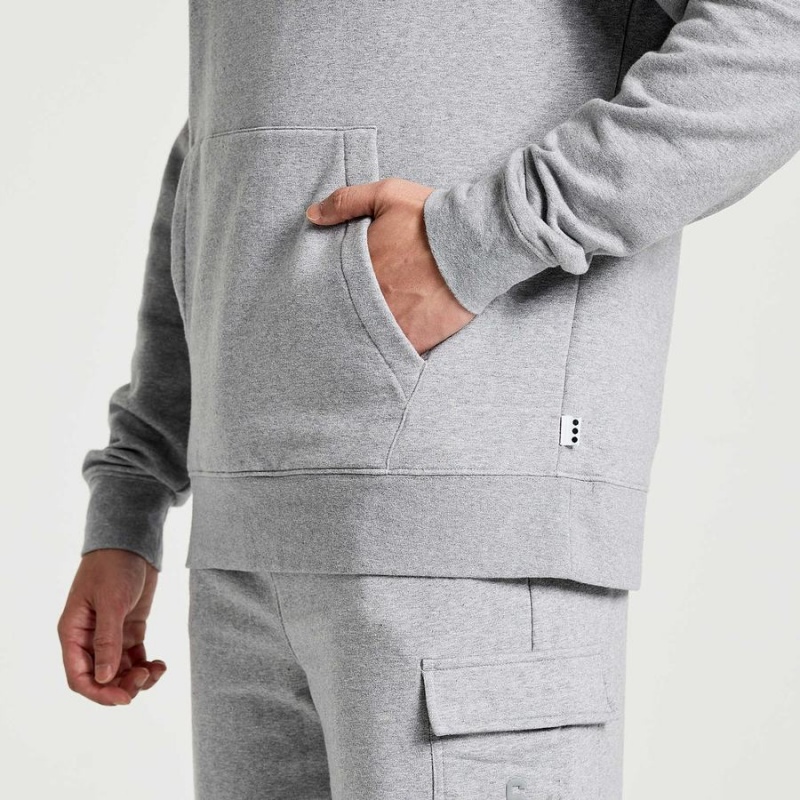 Light Grey Saucony Rested Men's Hoodie | Malaysia S60194-K23