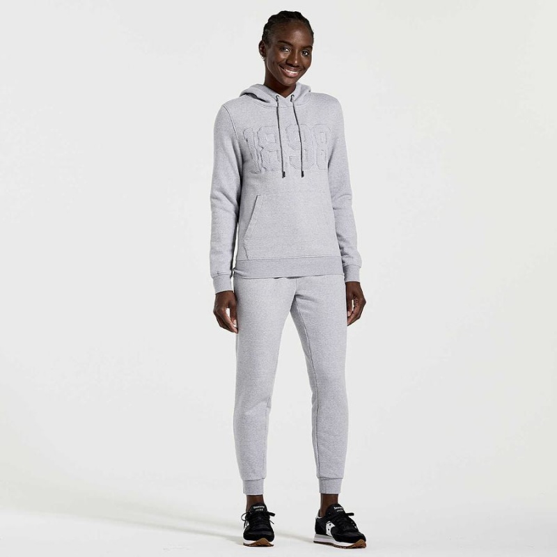 Light Grey Saucony Rested Women's Hoodie | Malaysia S87923-Y15