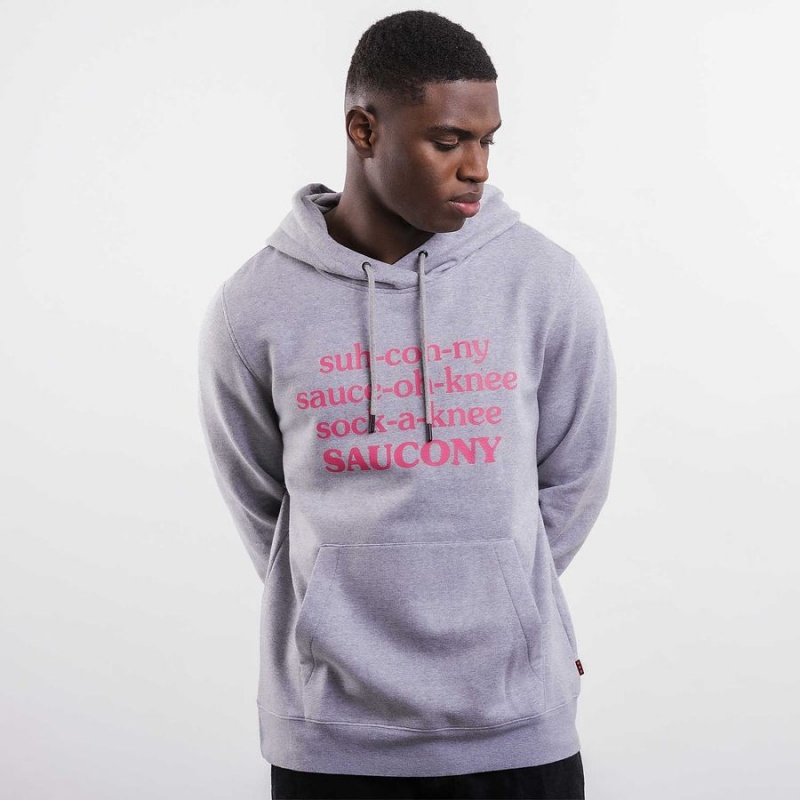 Light Grey Saucony X Frank Cooke Rested Men\'s Hoodie | Malaysia S32569-A48