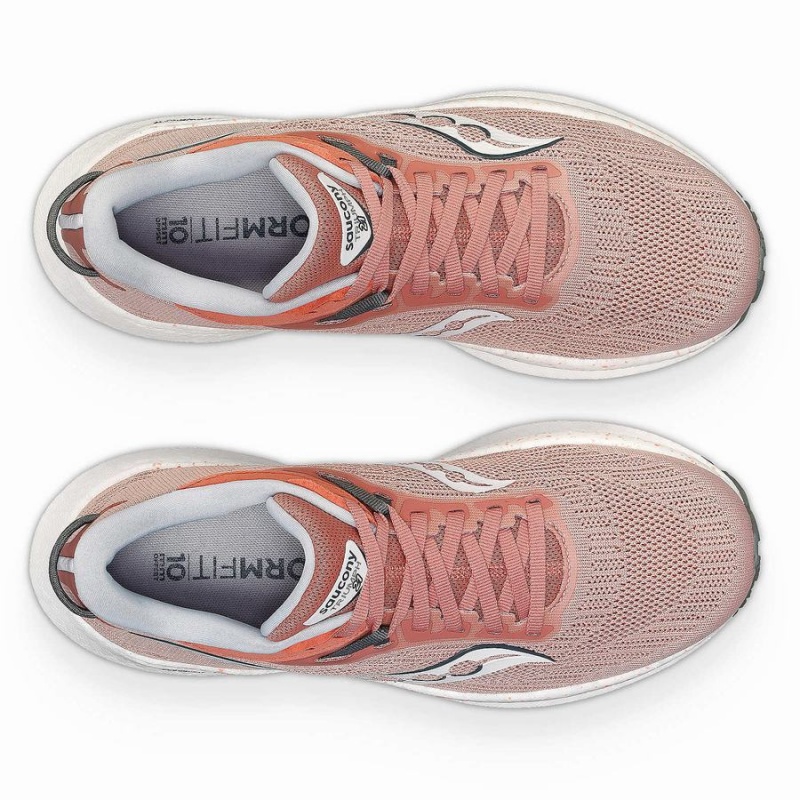 Lotus / Bough Saucony Triumph 21 Wide Women's Running Shoes | Malaysia S20756-H75