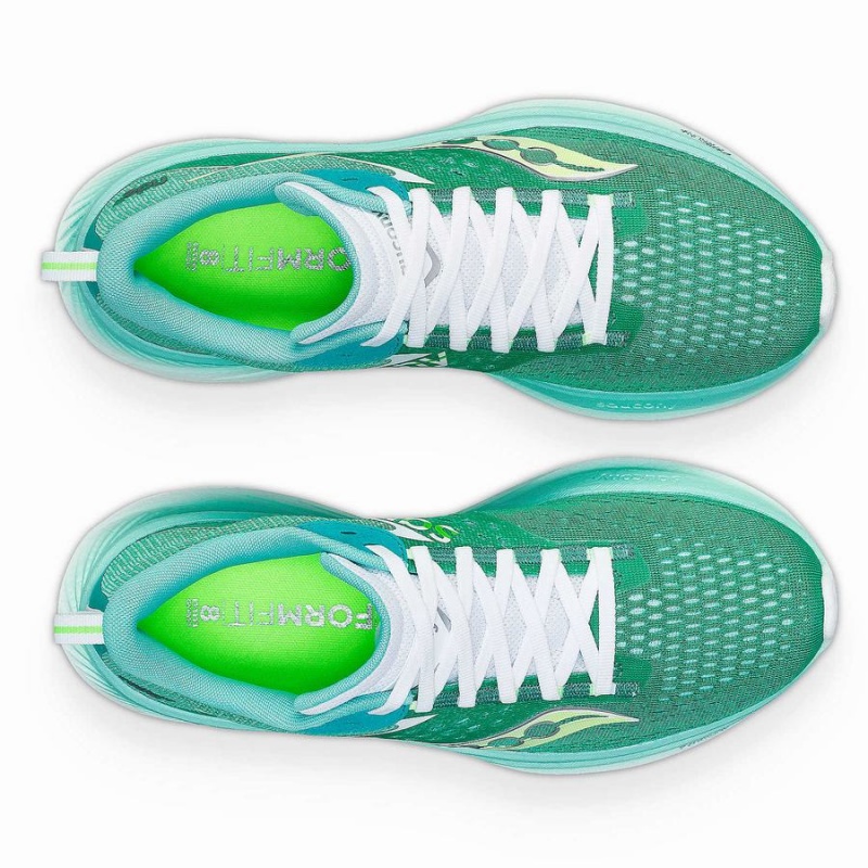 Mint / White Saucony Ride 17 Women's Running Shoes | Malaysia S10724-J23