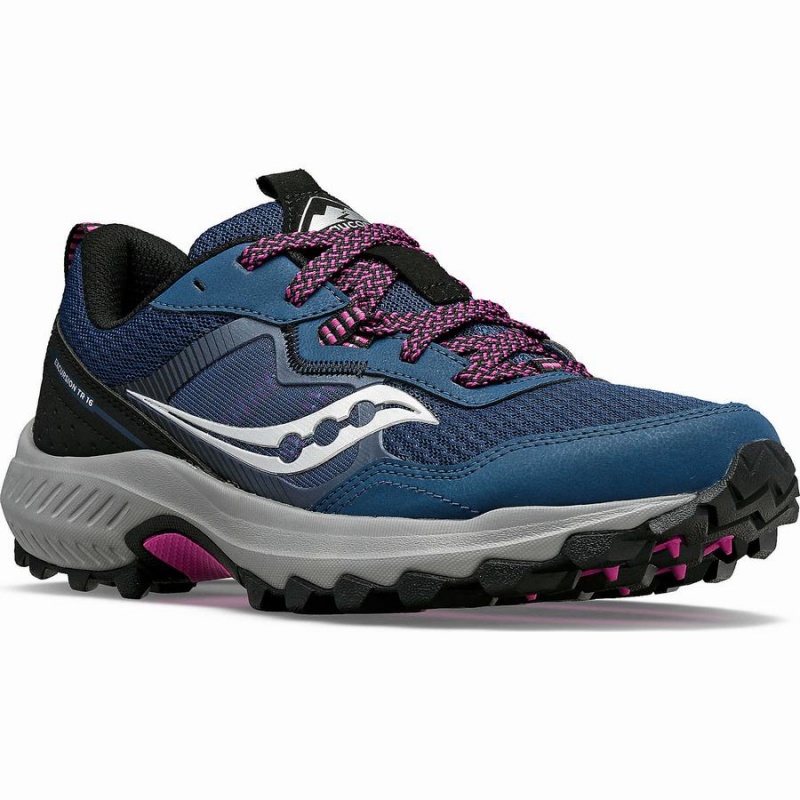 Navy Saucony Excursion TR16 Women's Trail Running Shoes | Malaysia S95283-X25