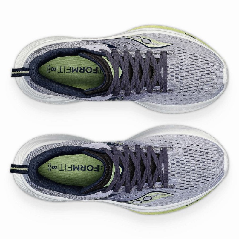 Navy Saucony Ride 17 Wide Women's Running Shoes | Malaysia S12963-X84