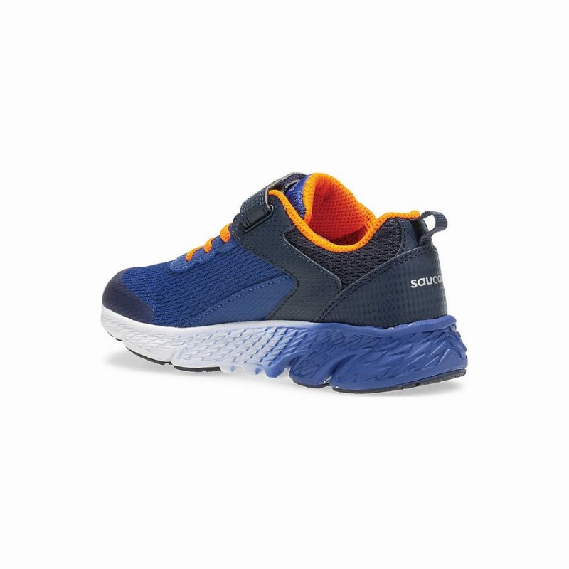 Navy Saucony Wind A/C Sneaker Kids' Running Shoes | Malaysia S91036-Y13