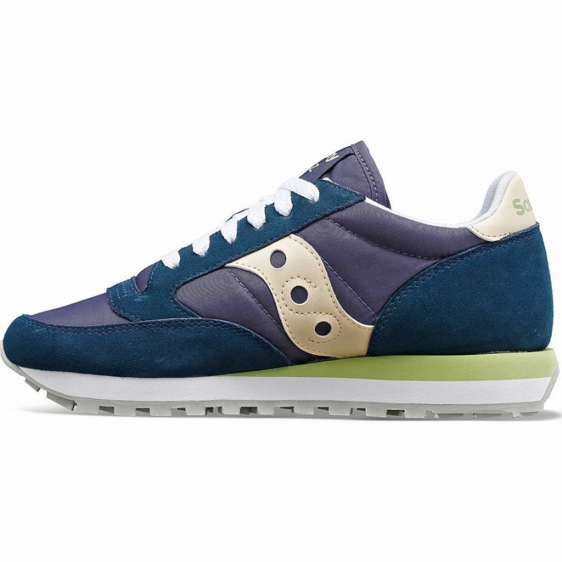 Navy / Cream Saucony Jazz Original Women's Sneakers | Malaysia S56327-X57