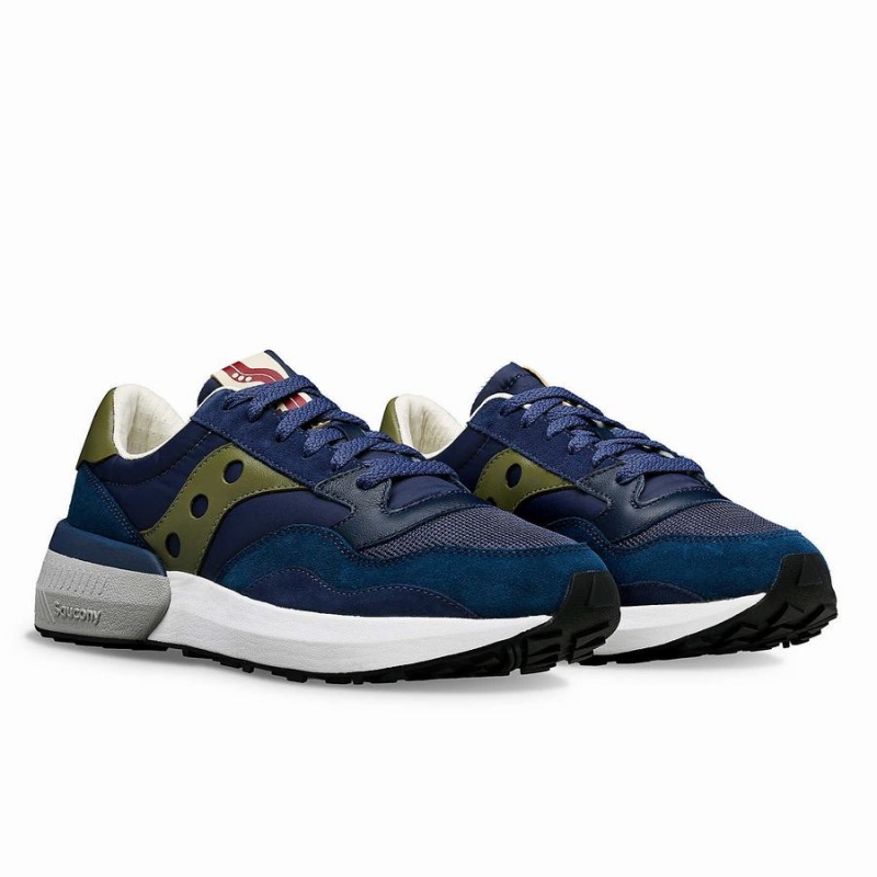 Navy / Green Saucony Jazz NXT Men's Sneakers | Malaysia S45283-X51