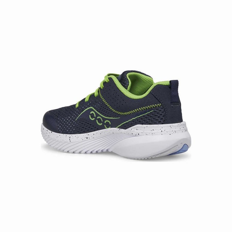 Navy / Green Saucony Kinvara 14 Sneaker Kids' Running Shoes | Malaysia S03914-E23