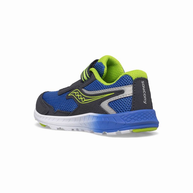 Navy / Green Saucony Ride 10 Jr. Sneaker Kids' Running Shoes | Malaysia S15690-G39