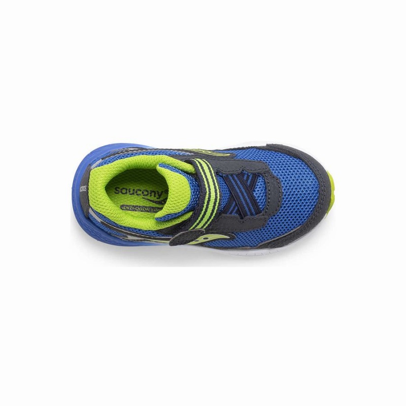 Navy / Green Saucony Ride 10 Jr. Sneaker Kids' Running Shoes | Malaysia S15690-G39