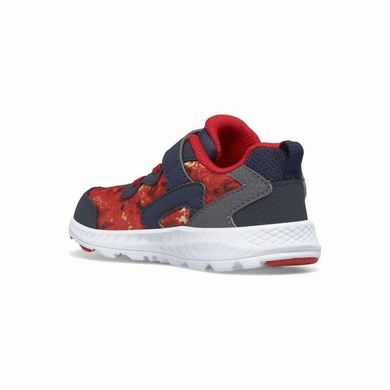 Navy / Orange Saucony Flash 3.0 A/C Jr. Sneaker Kids' Running Shoes | Malaysia S42169-J23