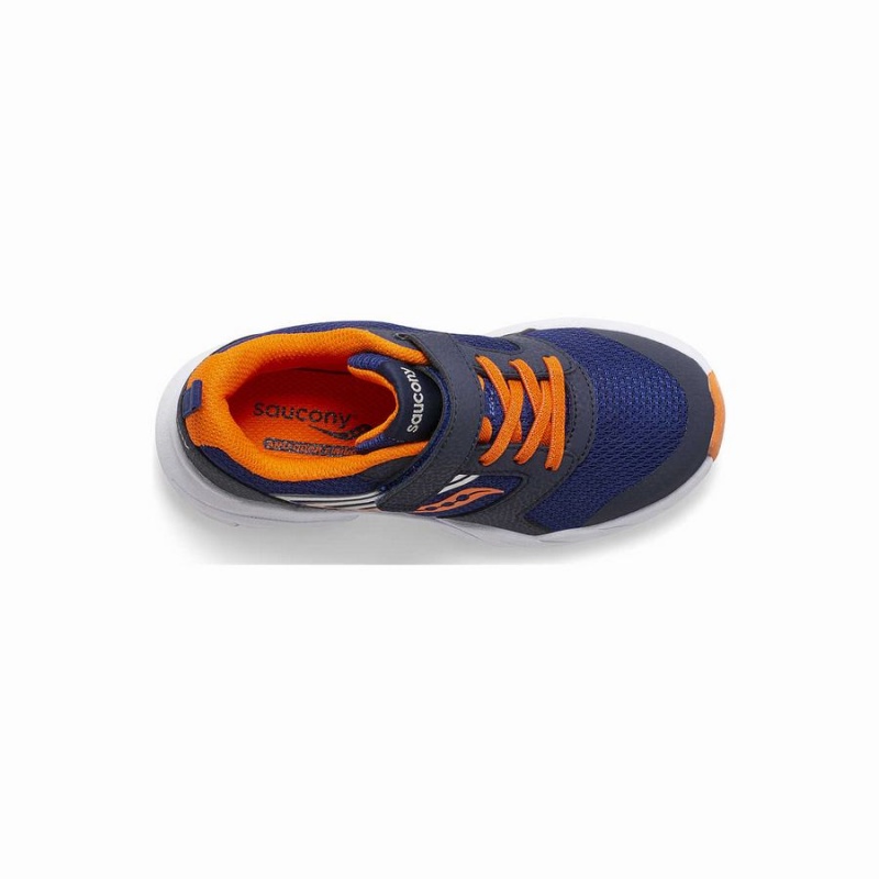 Navy / Orange Saucony Wind FST A/C Sneaker Kids' Running Shoes | Malaysia S69832-Z89