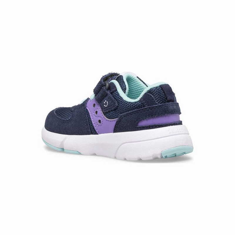 Navy / Purple Saucony Jazz Lite 2.0 Sneaker Kids' Running Shoes | Malaysia S59162-J69