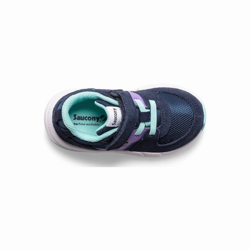 Navy / Purple Saucony Jazz Lite 2.0 Sneaker Kids' Running Shoes | Malaysia S59162-J69