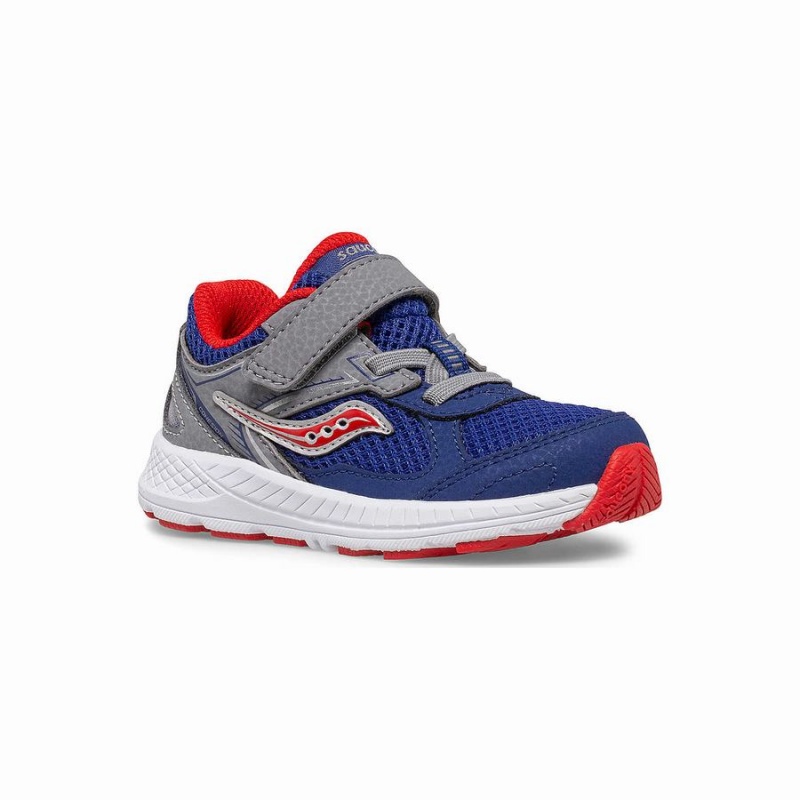 Navy / Red Saucony Cohesion 14 A/C Jr. Sneaker Kids' Running Shoes | Malaysia S86017-T34