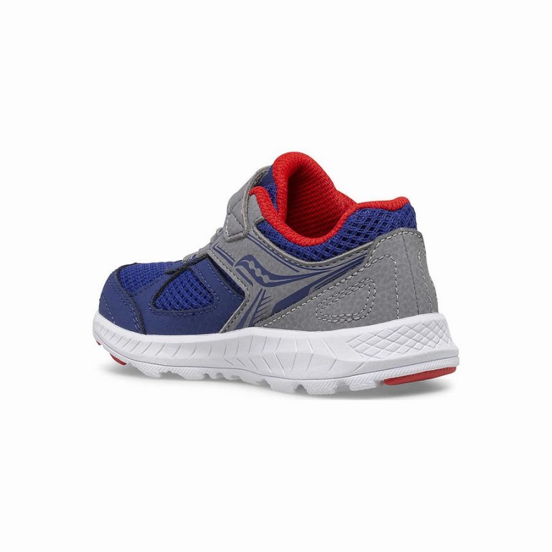 Navy / Red Saucony Cohesion 14 A/C Jr. Sneaker Kids' Running Shoes | Malaysia S86017-T34