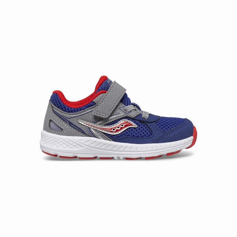 Navy / Red Saucony Cohesion 14 A/C Jr. Sneaker Kids\' Running Shoes | Malaysia S86017-T34