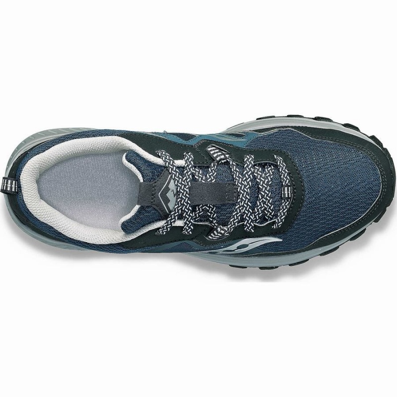 Navy / Silver Saucony Excursion TR16 Wide Men's Trail Running Shoes | Malaysia S36975-W87