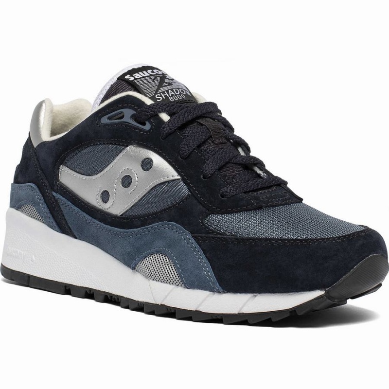 Navy / Silver Saucony Shadow 6000 Men's Sneakers | Malaysia S43025-R48