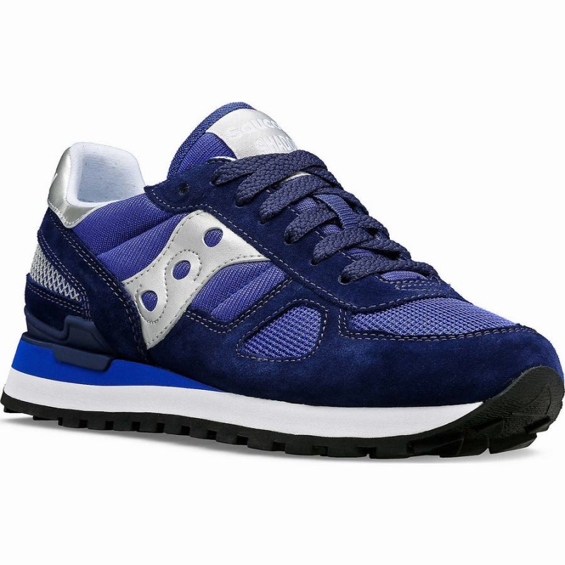 Navy / Silver Saucony Shadow Original Women's Sneakers | Malaysia S21463-V38