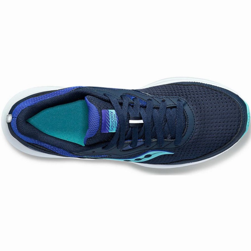 Navy / Turquoise Saucony Cohesion 16 Women's Walking Shoes | Malaysia S62497-D05