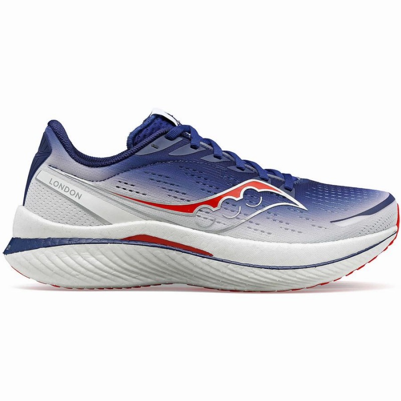 Navy / White Saucony London Endorphin Speed 3 Men\'s Running Shoes | Malaysia S09847-H64