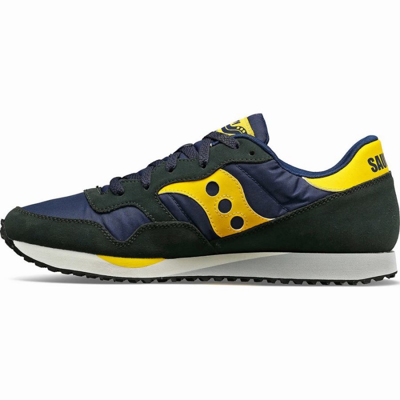 Navy / Yellow Saucony DXN Trainer Men's Sneakers | Malaysia S02781-H01