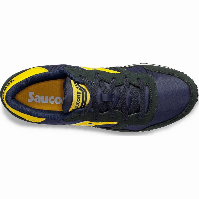 Navy / Yellow Saucony DXN Trainer Men's Sneakers | Malaysia S02781-H01