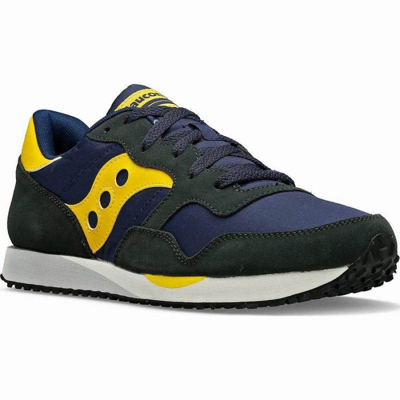 Navy / Yellow Saucony DXN Trainer Men's Sneakers | Malaysia S02781-H01