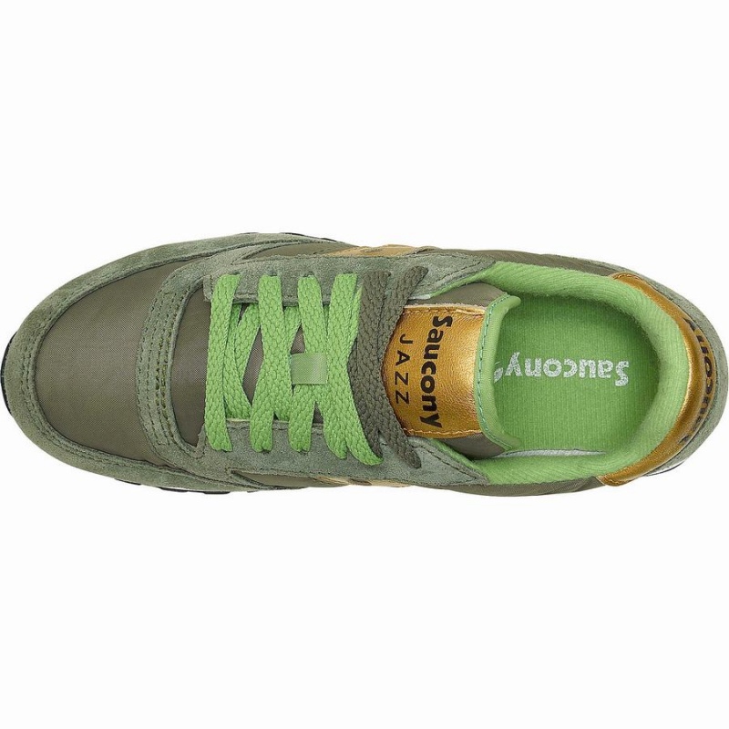 Olive / Gold Saucony Jazz Original Women's Sneakers | Malaysia S61592-A97