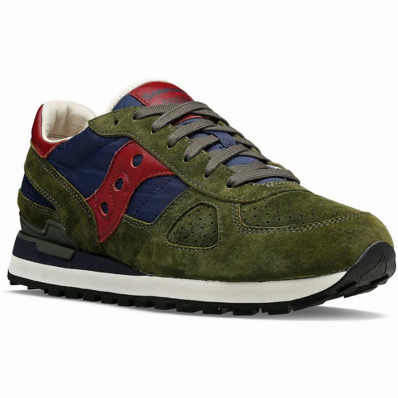 Olive / Navy Saucony Shadow Original Premium Women's Sneakers | Malaysia S50897-Z62