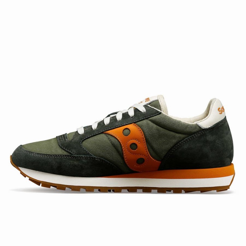 Olive / Orange Saucony Jazz Original Stonewash Men's Sneakers | Malaysia S95648-R92