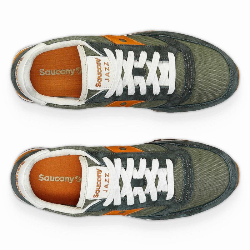 Olive / Orange Saucony Jazz Original Stonewash Men's Sneakers | Malaysia S95648-R92