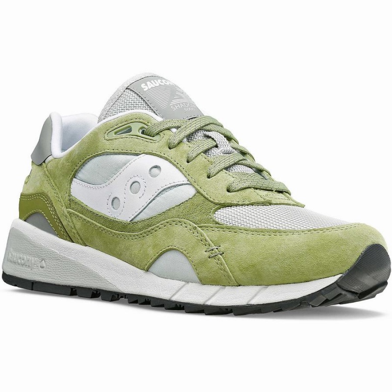 Olive / White Saucony Shadow 6000 Premium Men's Sneakers | Malaysia S53840-S34