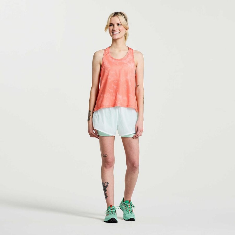 Orange Saucony Elevate Women's Tank Top | Malaysia S96318-G82