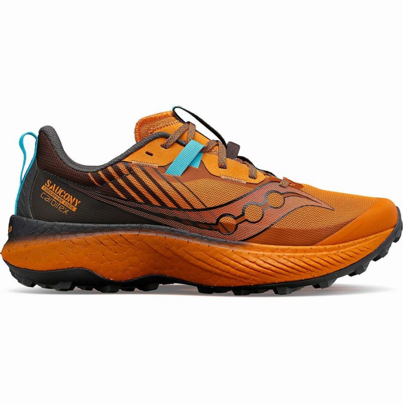 Orange Saucony Endorphin Edge Men\'s Trail Running Shoes | Malaysia S40317-U02