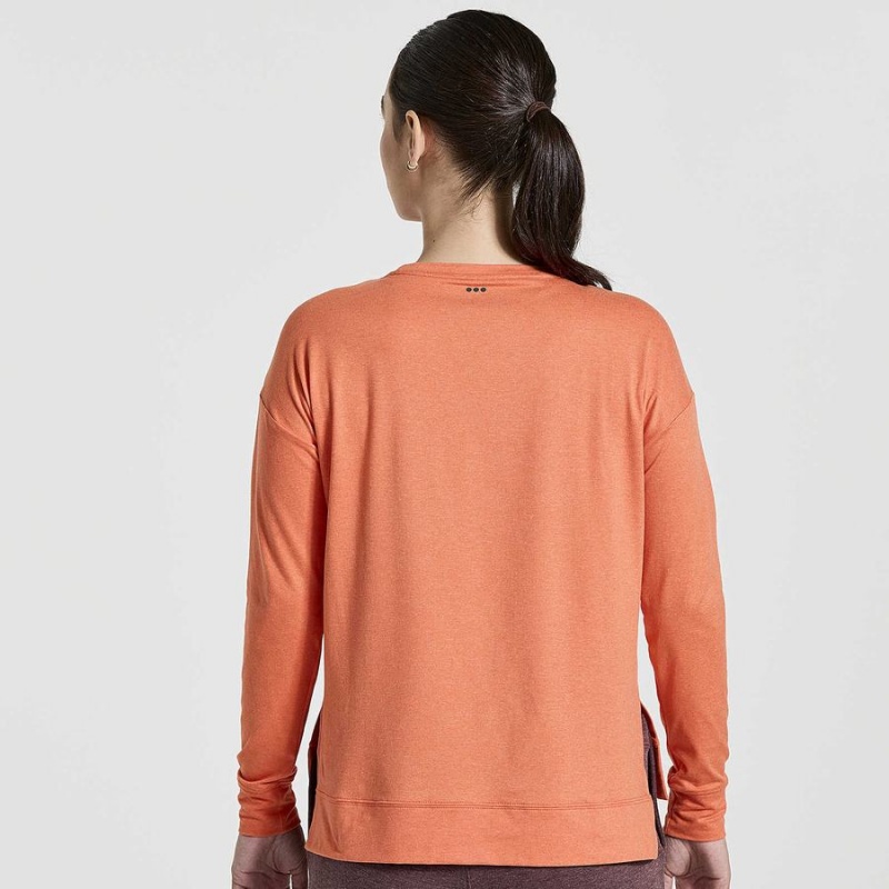 Orange Saucony Sunday Layer Women's Tops | Malaysia S41032-K74